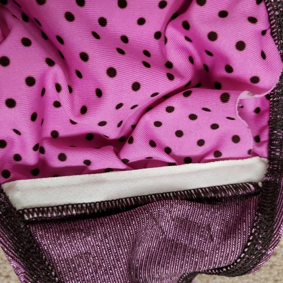 Maïa Swim bikini top pink shimmer "my bad" graphic - Picture 8 of 10